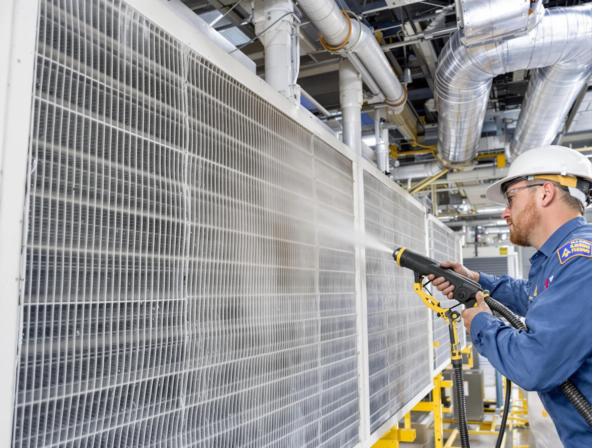 Professional commercial coil cleaning by Santa Ana Air Duct Cleaning in Santa Ana