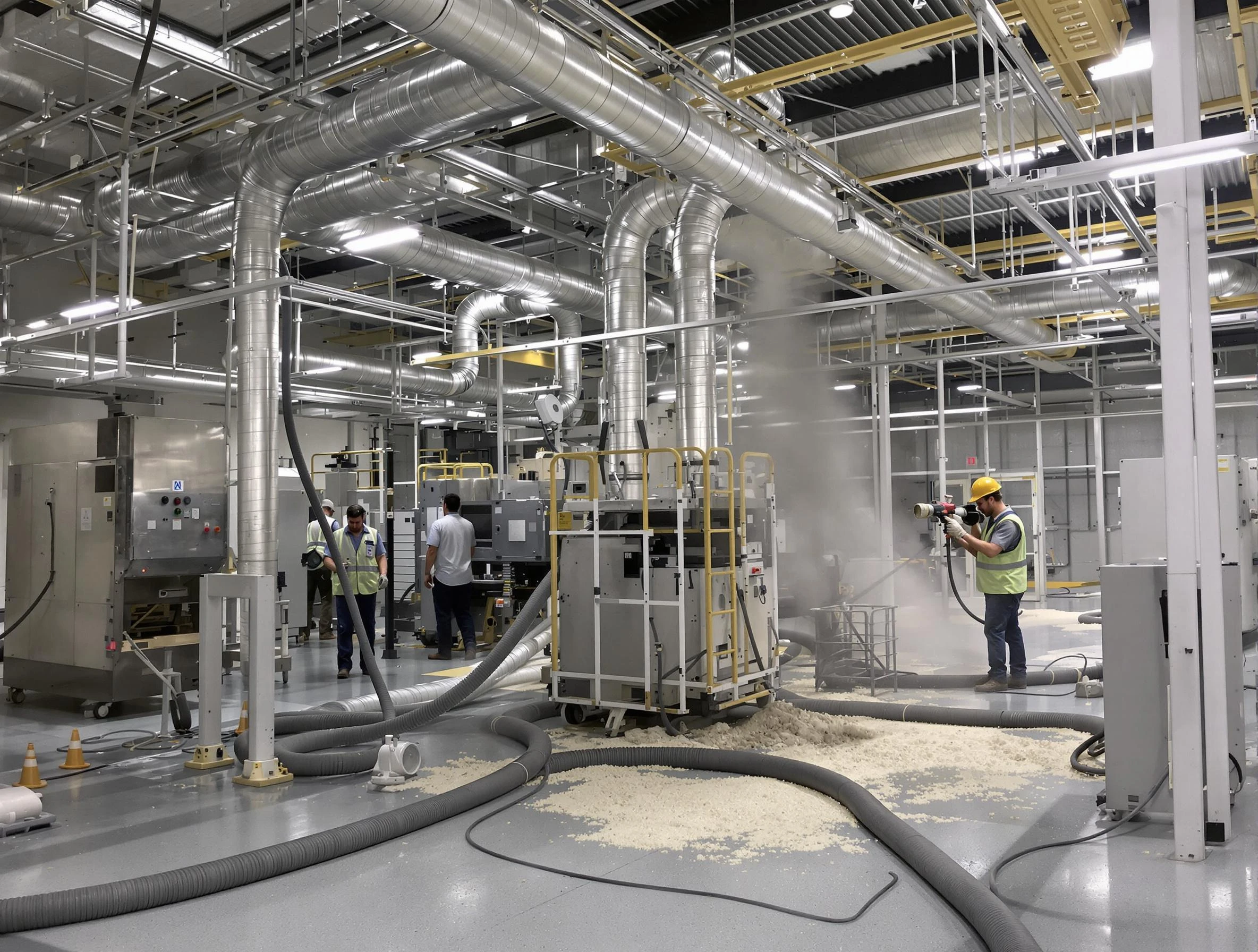 Heavy-duty industrial duct cleaning by Santa Ana Air Duct Cleaning in Santa Ana