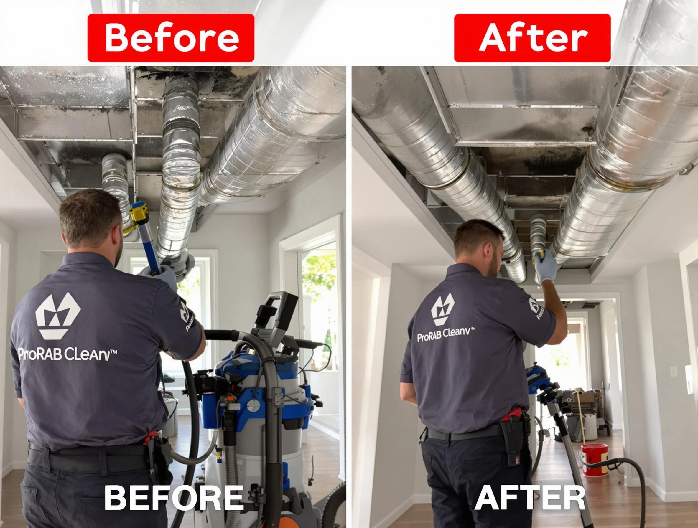 Santa Ana Air Duct Cleaning expert performing thorough residential duct cleaning in a Santa Ana home